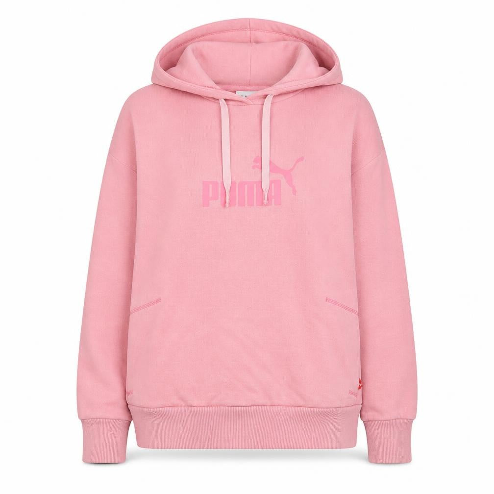 Puma Women Pink Pullover Hoodie Small Hooded Sweatshirt