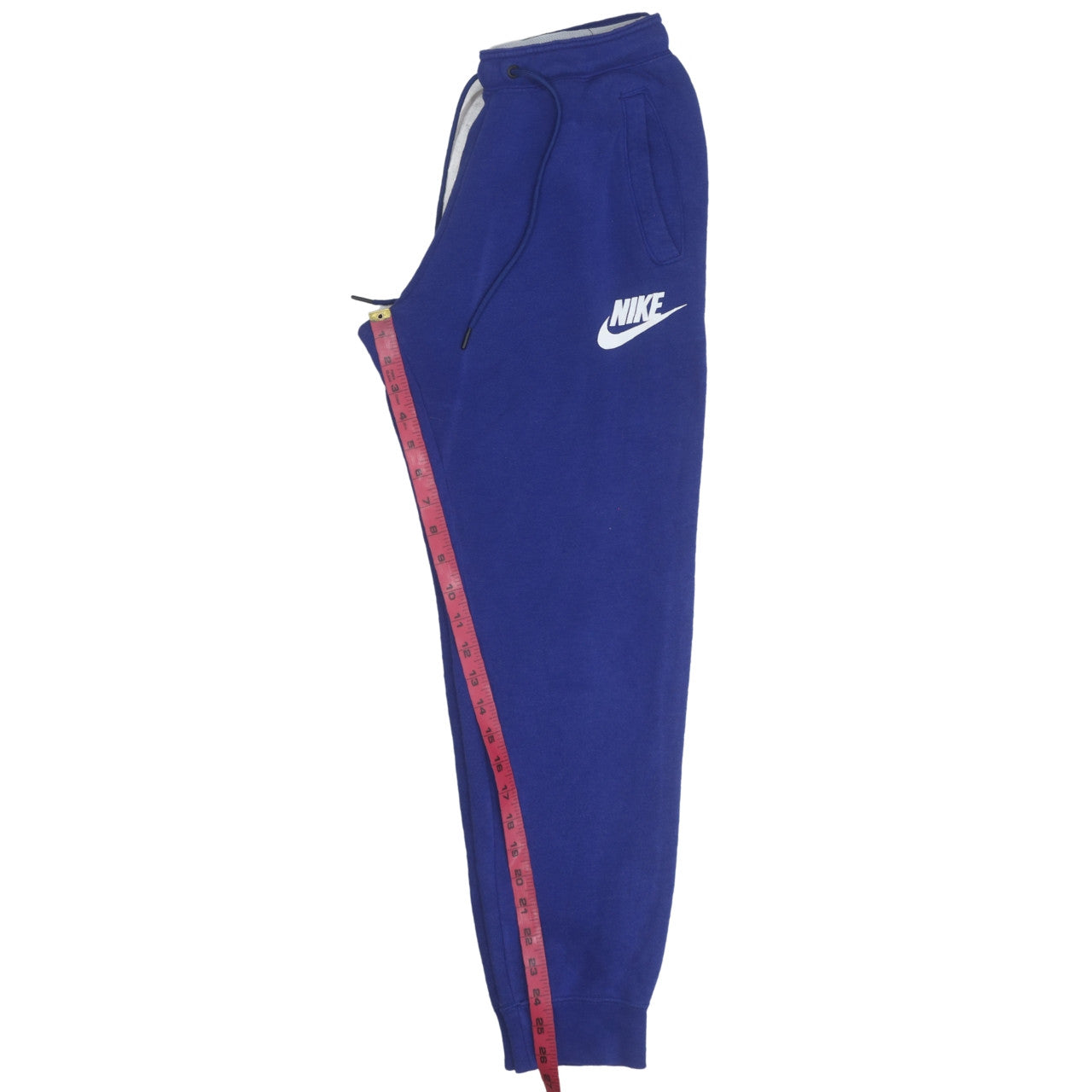Nike Men Blue Fleece Sweatpants Small Regular Fit Casual