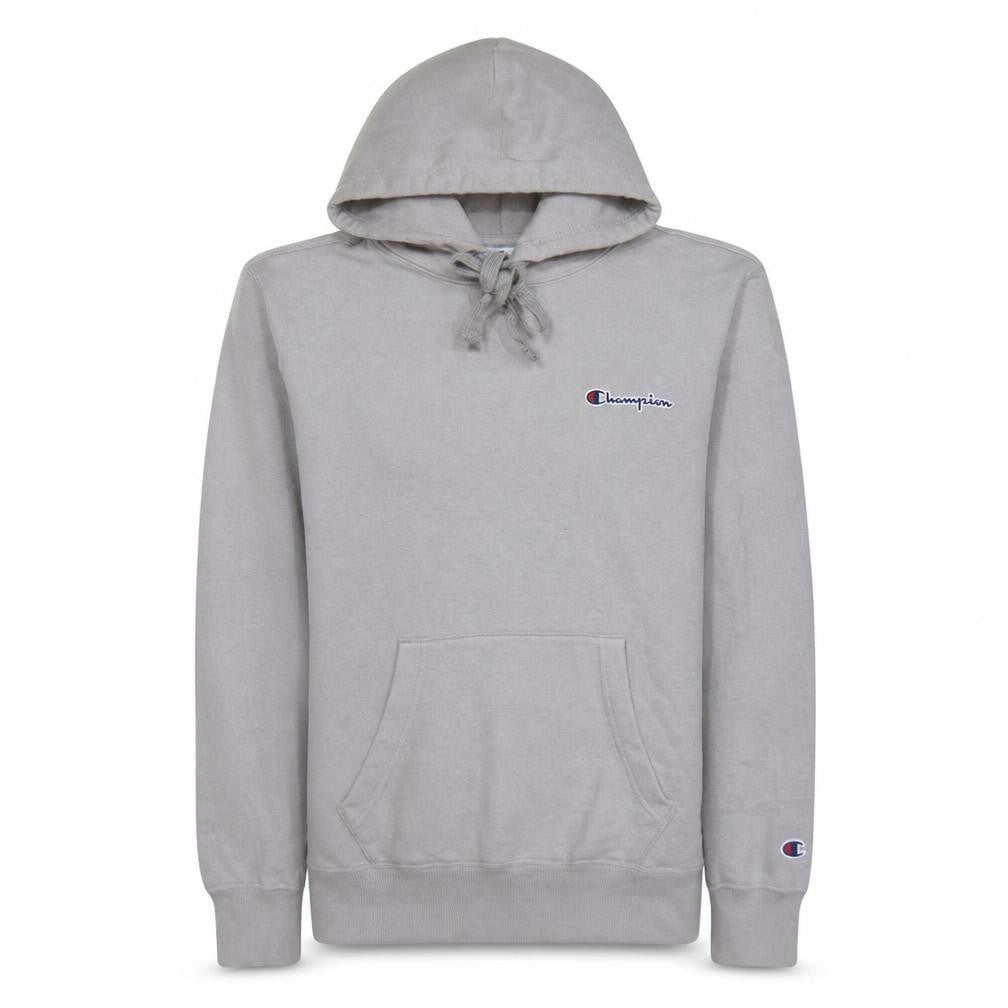 Champion Men's Grey Small Pullover Hoodie with Logo