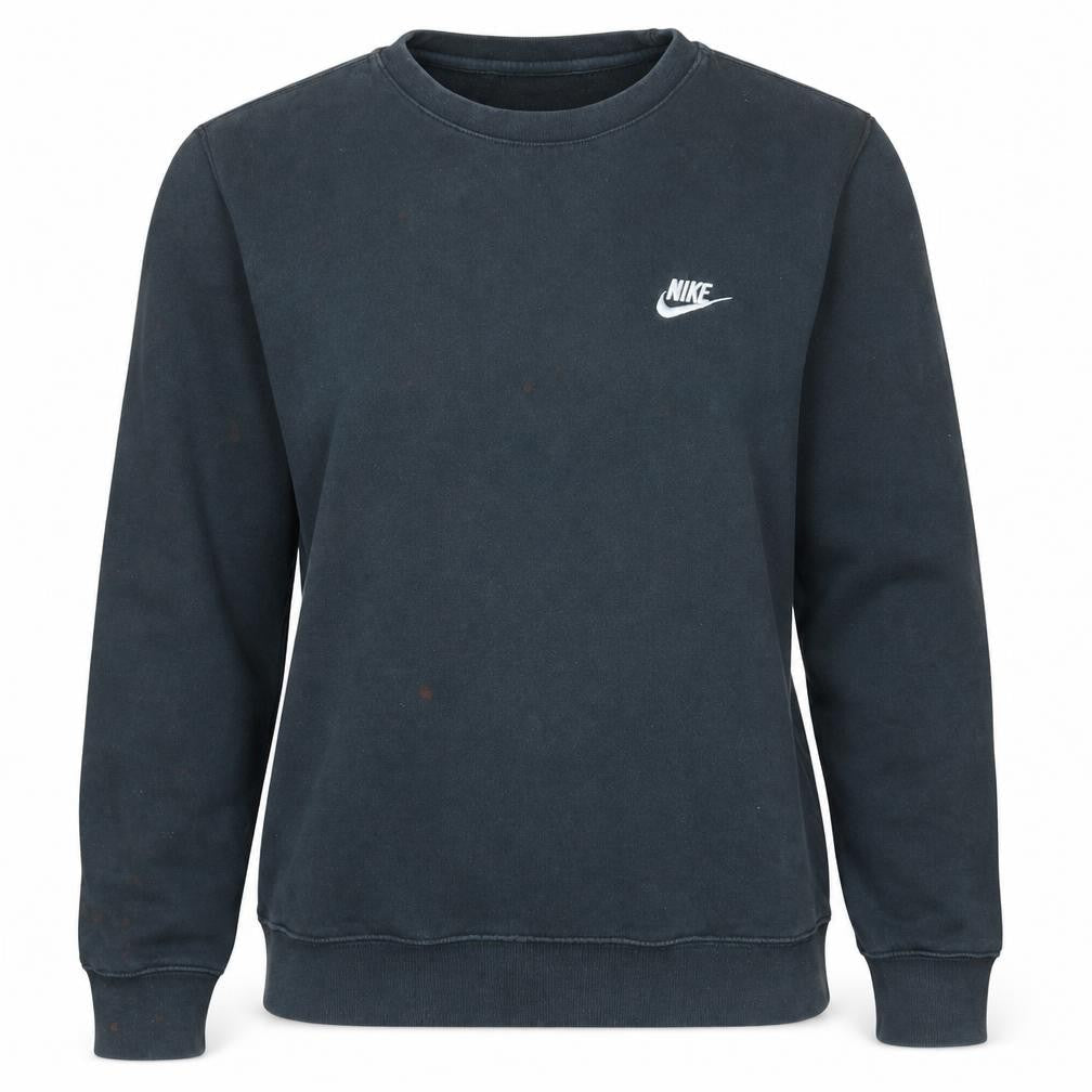 Nike Women's Black Small Pullover Sweatshirt Crew Neck Logo