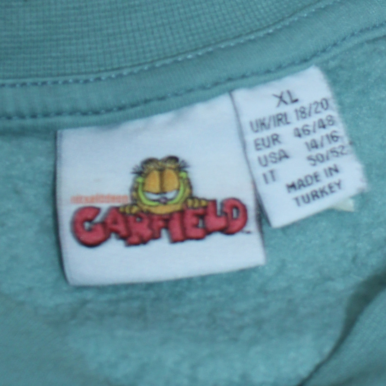 Primark Women’s Blue Garfield Graphic Pullover Sweatshirt XL