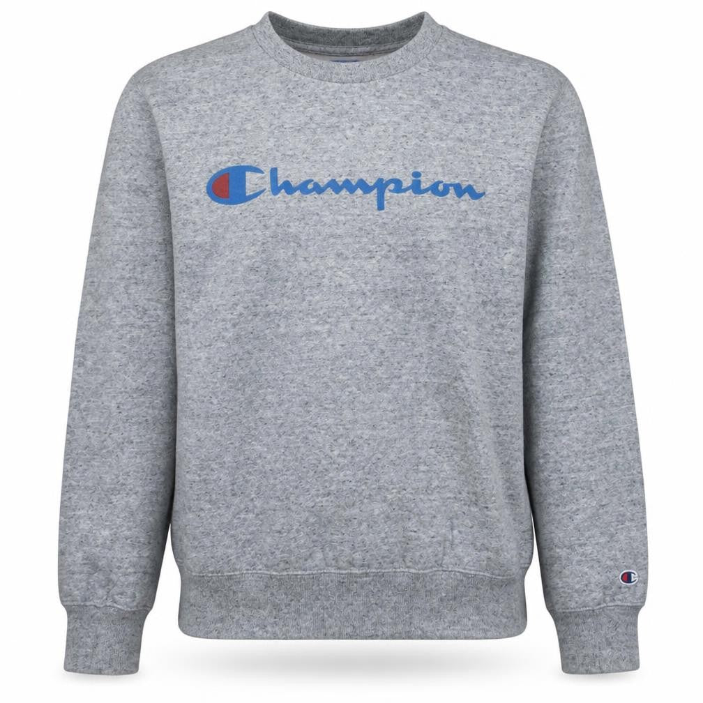 Champion Men’s Grey Crew Neck Logo Sweatshirt Size M