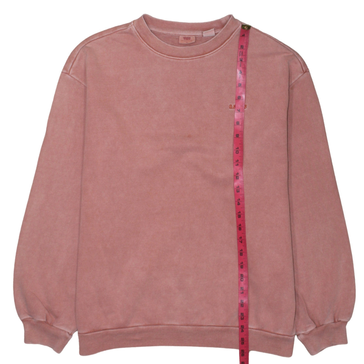 Levi's Womens Pink Pullover Sweatshirt XS Cotton Crew Neck Casual