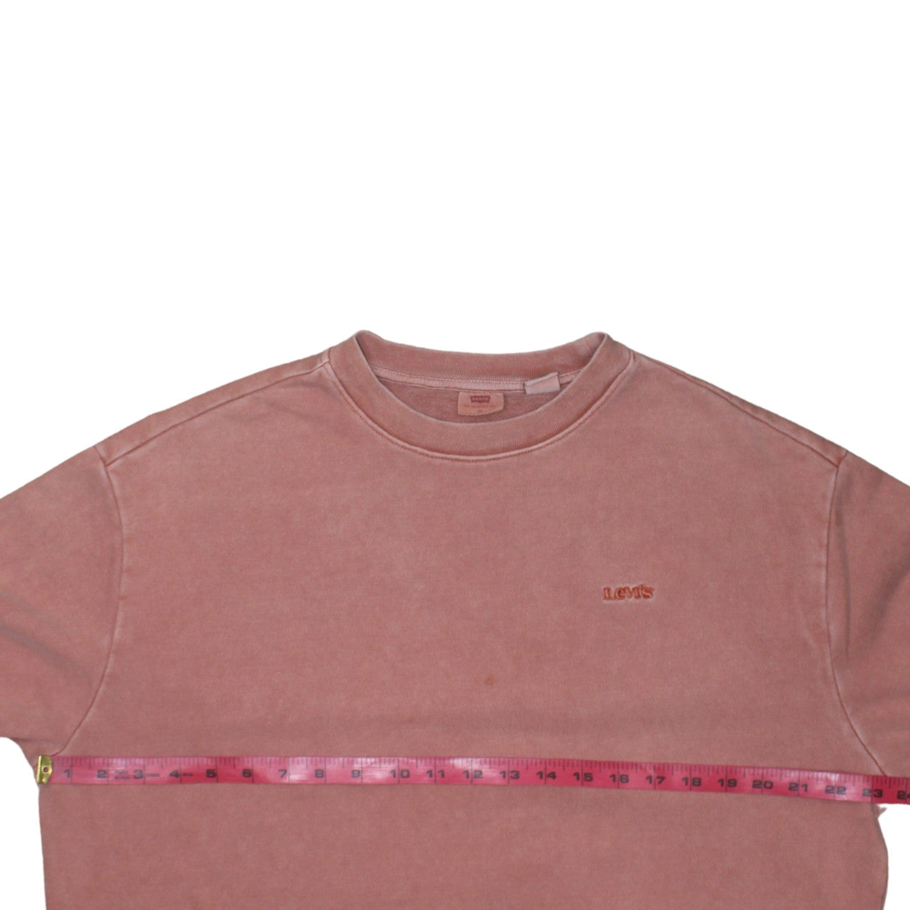 Levi's Womens Pink Pullover Sweatshirt XS Cotton Crew Neck Casual