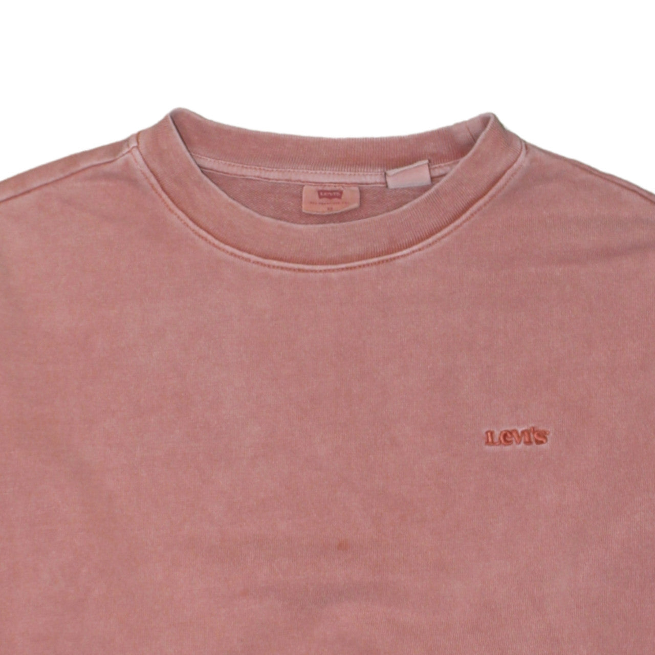 Levi's Womens Pink Pullover Sweatshirt XS Cotton Crew Neck Casual
