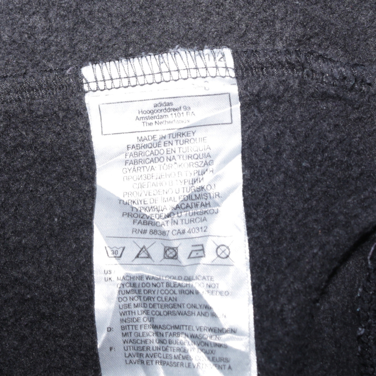 Adidas Women's Black Size 10 Pullover Hoodie with Logo and Pockets