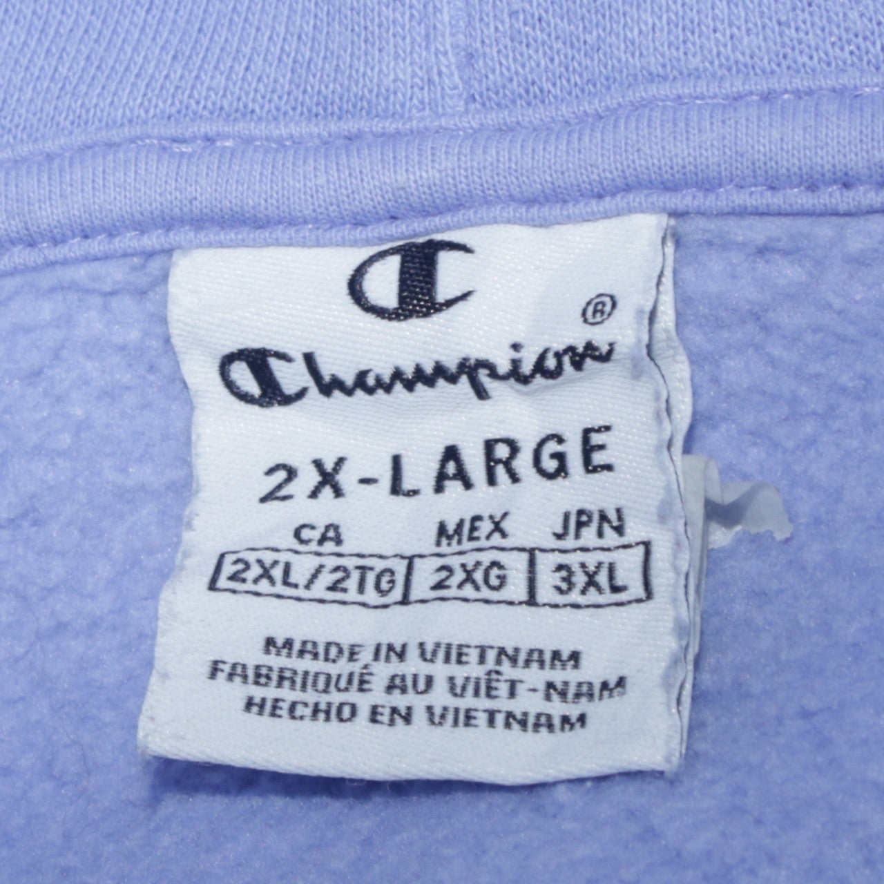 Champion Womens Lilac Pullover Hoodie 2XL Cotton Blend Casual