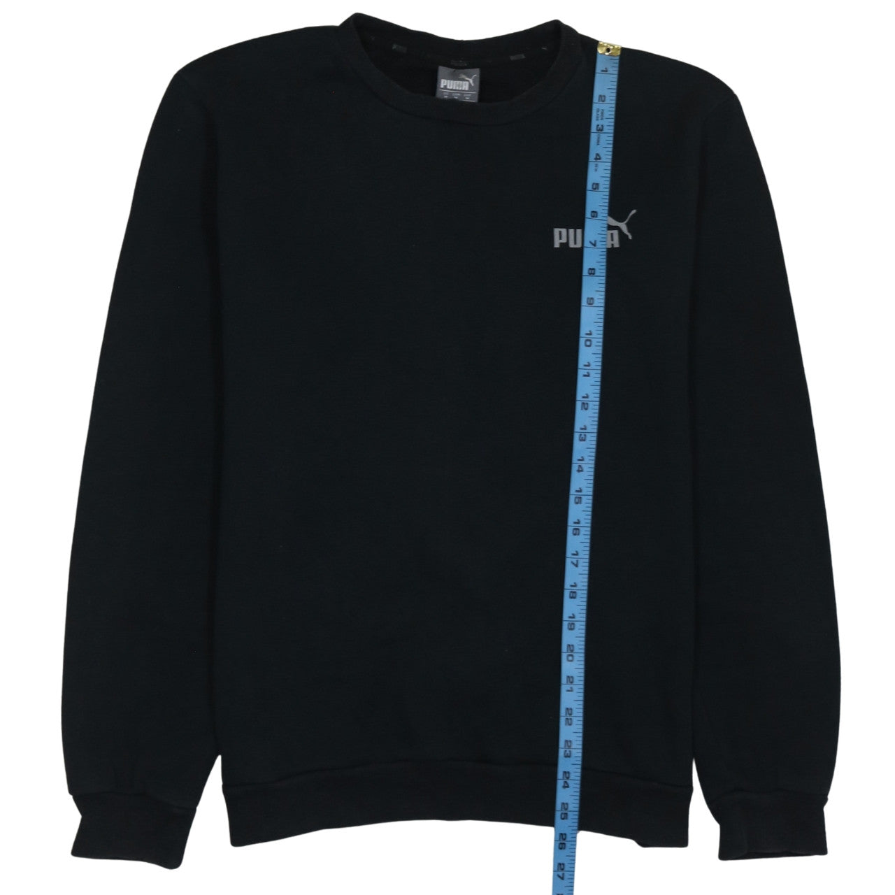 Puma Men's Black Regular Fit Crew Neck Pullover Sweatshirt M