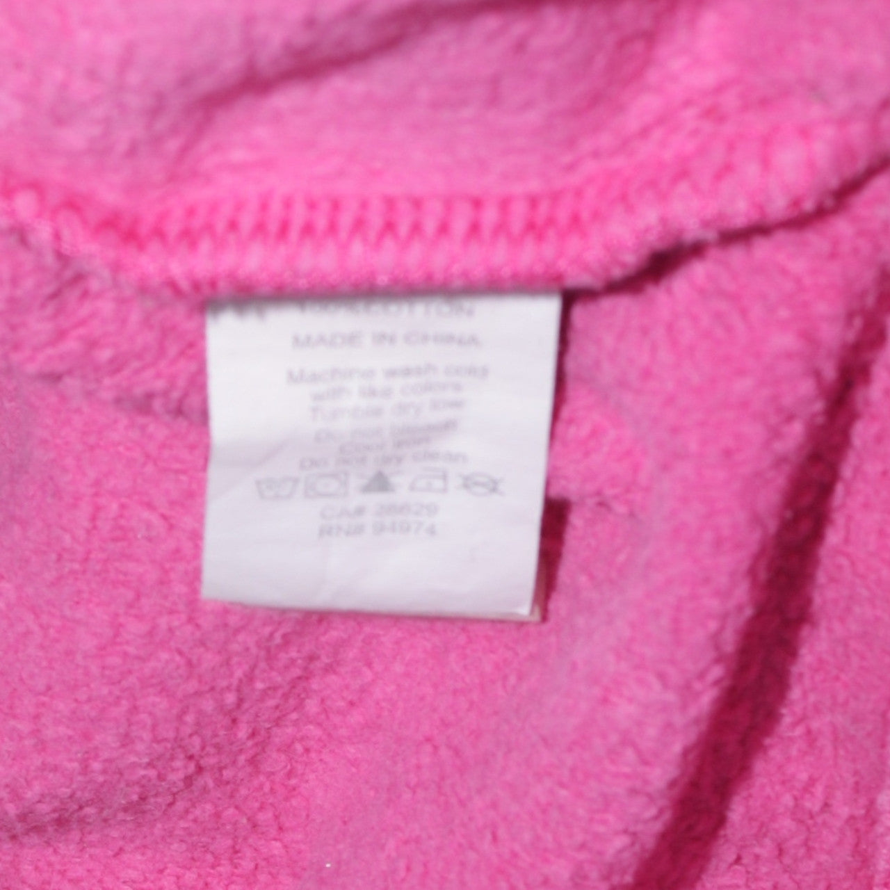 Stussy Womens Pink 1/2 Zip Cotton Sweatshirt Size S