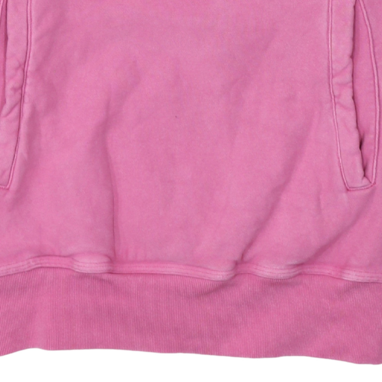 Stussy Womens Pink 1/2 Zip Cotton Sweatshirt Size S