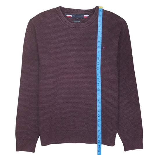 Tommy Hilfiger Men's Brown Cotton Crew Neck Jumper Size L