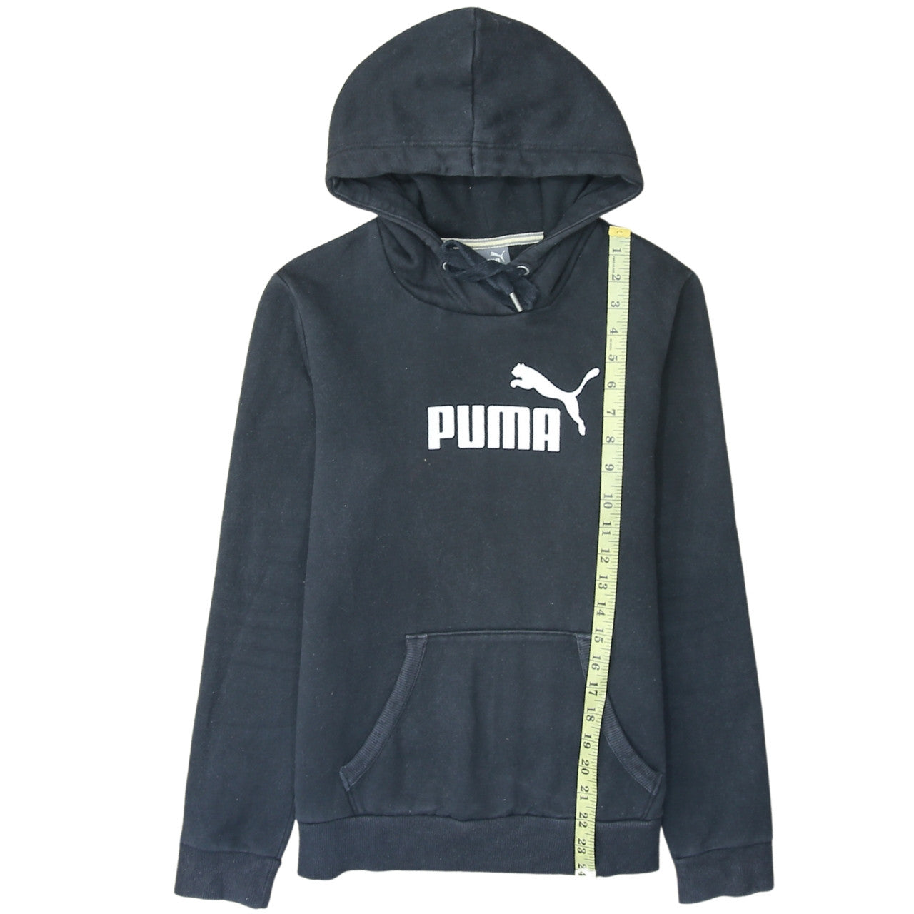 Puma Womens Black Pullover Hoodie Size 12 Hooded Sweatshirt
