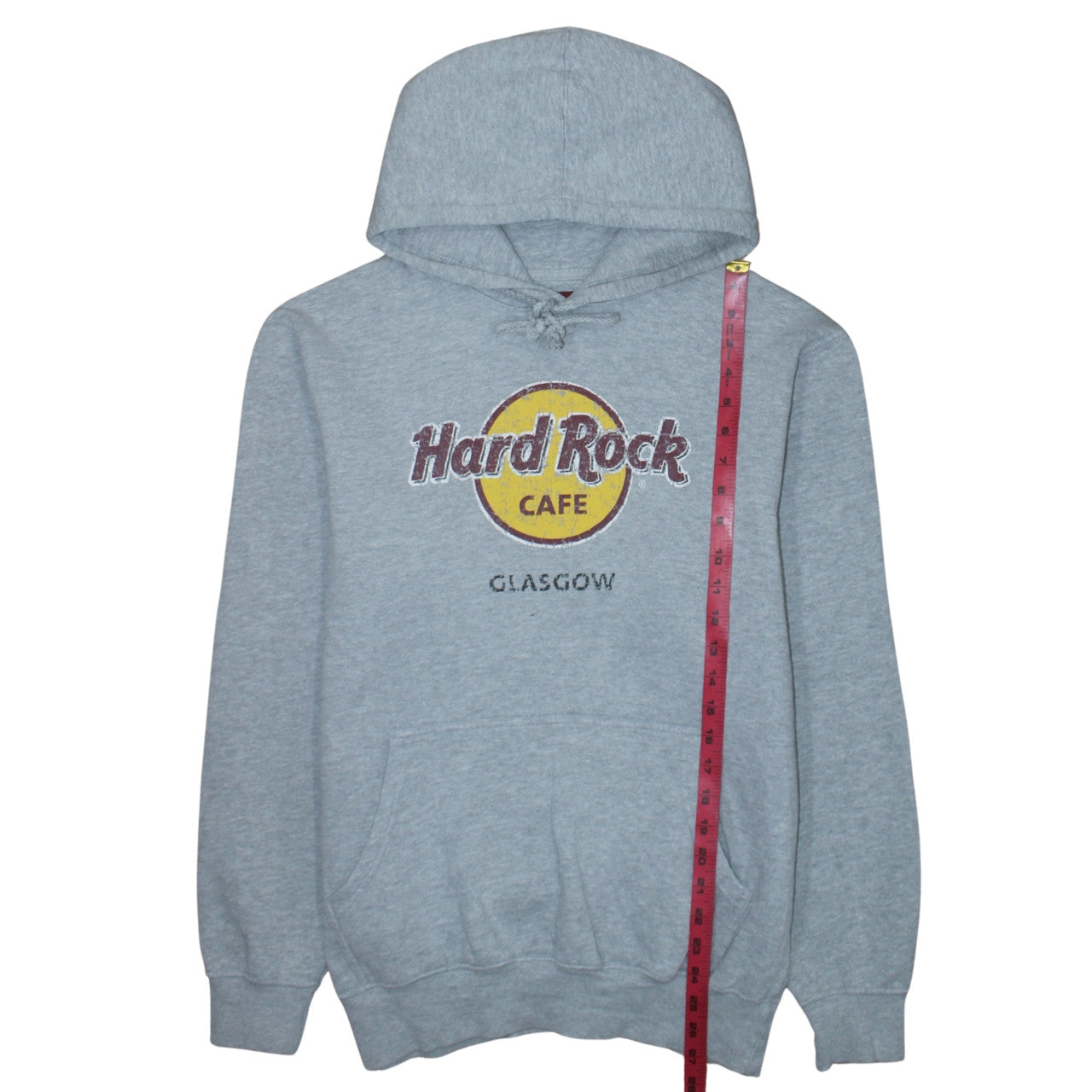 Hard Rock Cafe Glasgow Men’s Grey Pullover Hoodie Size L