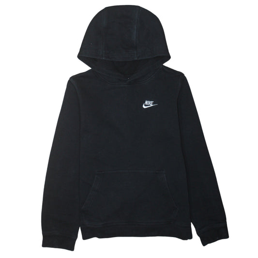 Nike Teens Black Pullover Hoodie XL Classic Fleece Logo Sweatshirt