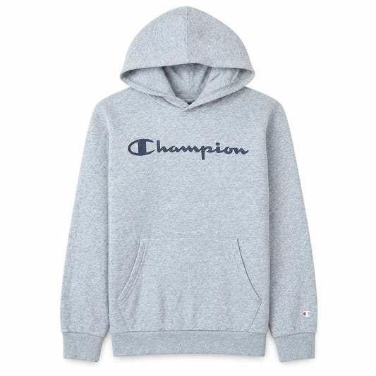 Champion Boys Grey Pullover Hoodie Large 11-12 Years Classic Logo Sweatshirt