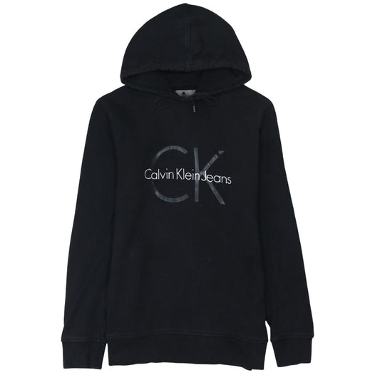 Calvin Klein Jeans Men's Black Logo Pullover Hoodie Size M