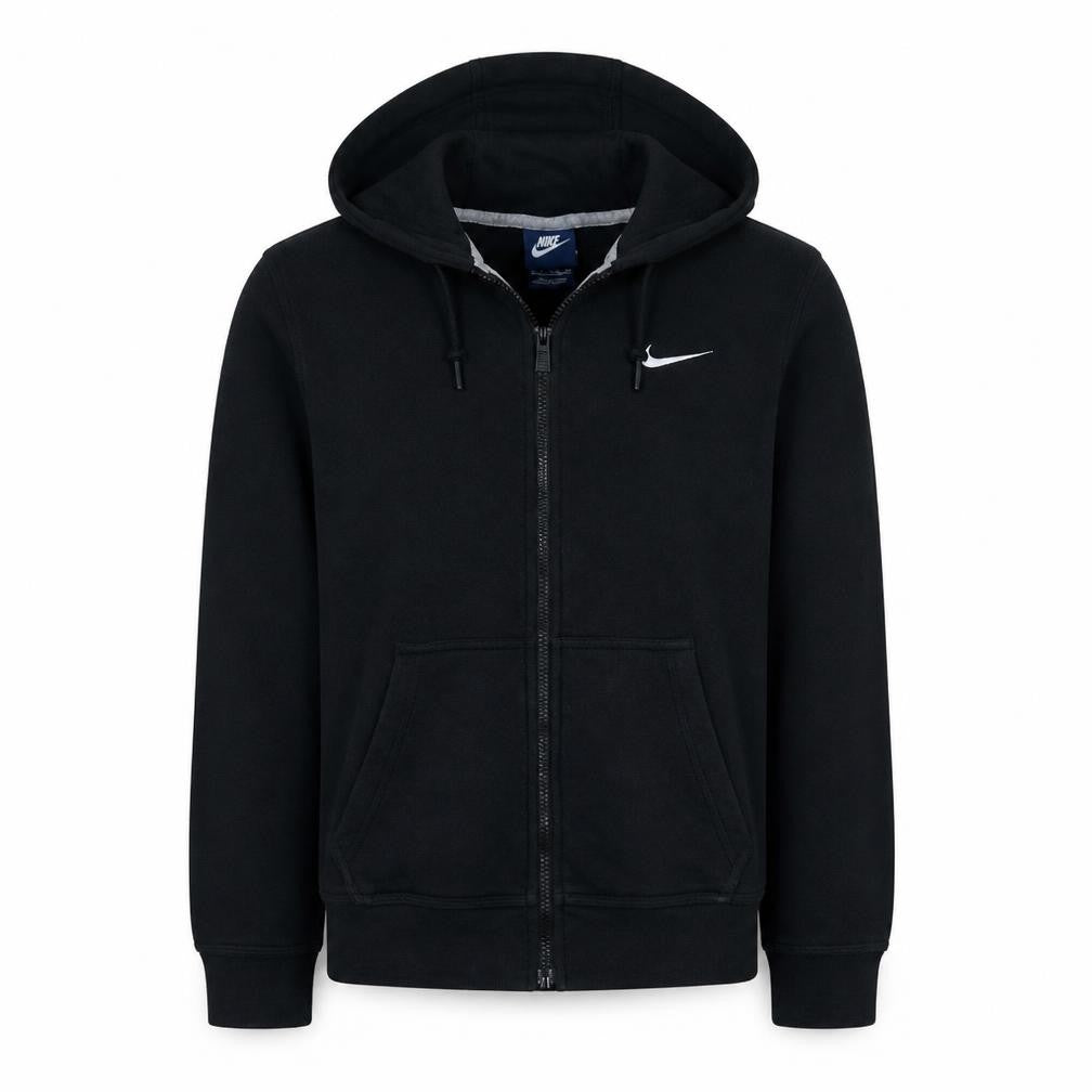 Nike Men's Black Full Zip Hoodie XS Fleece Sweatshirt