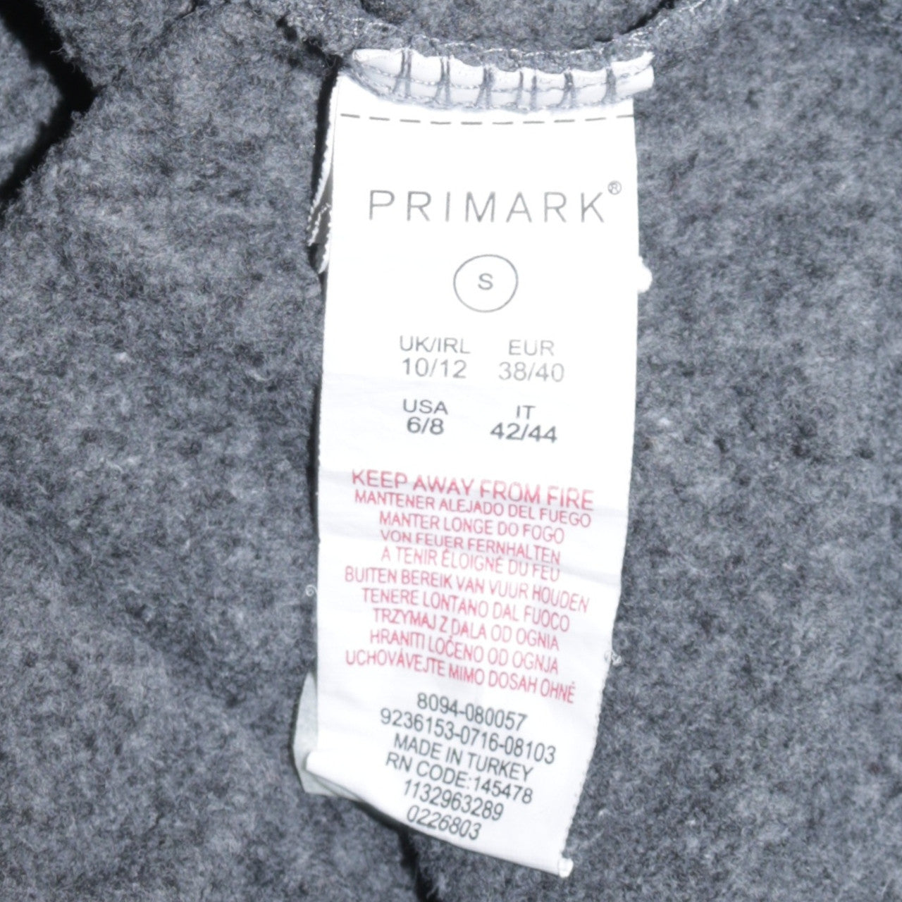 Disney Primark Women's Grey Bambi Sweatshirt Size 10-12