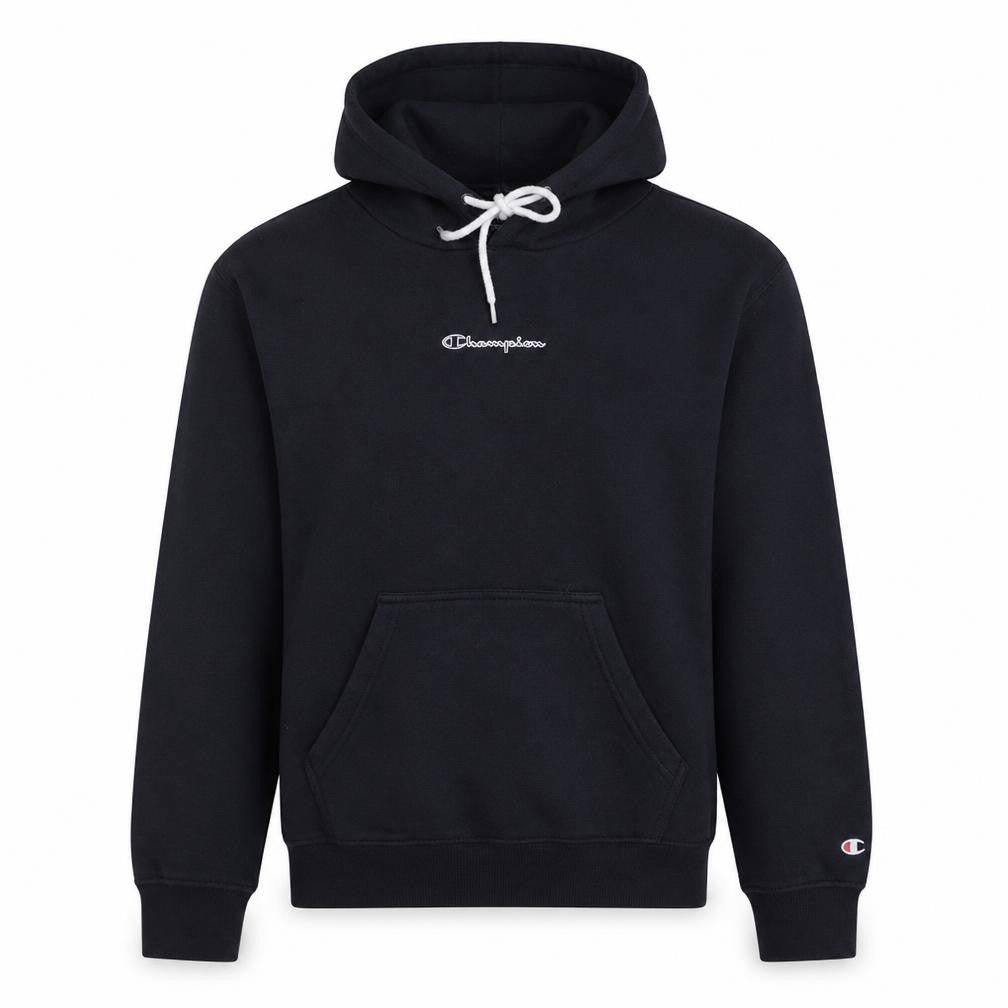Champion Men's Black Small Pullover Hoodie Fleece Sweatshirt