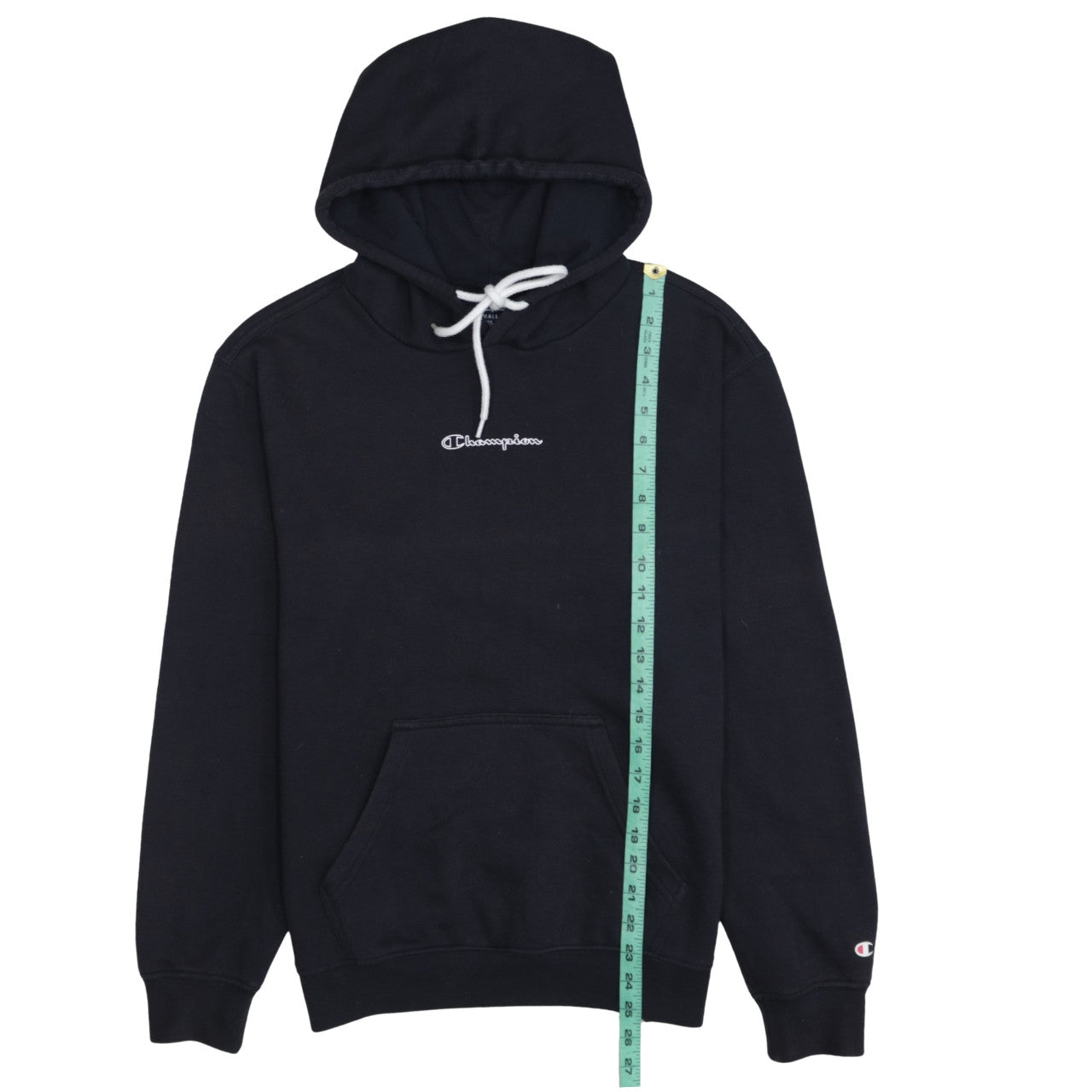 Champion Men's Black Small Pullover Hoodie Fleece Sweatshirt
