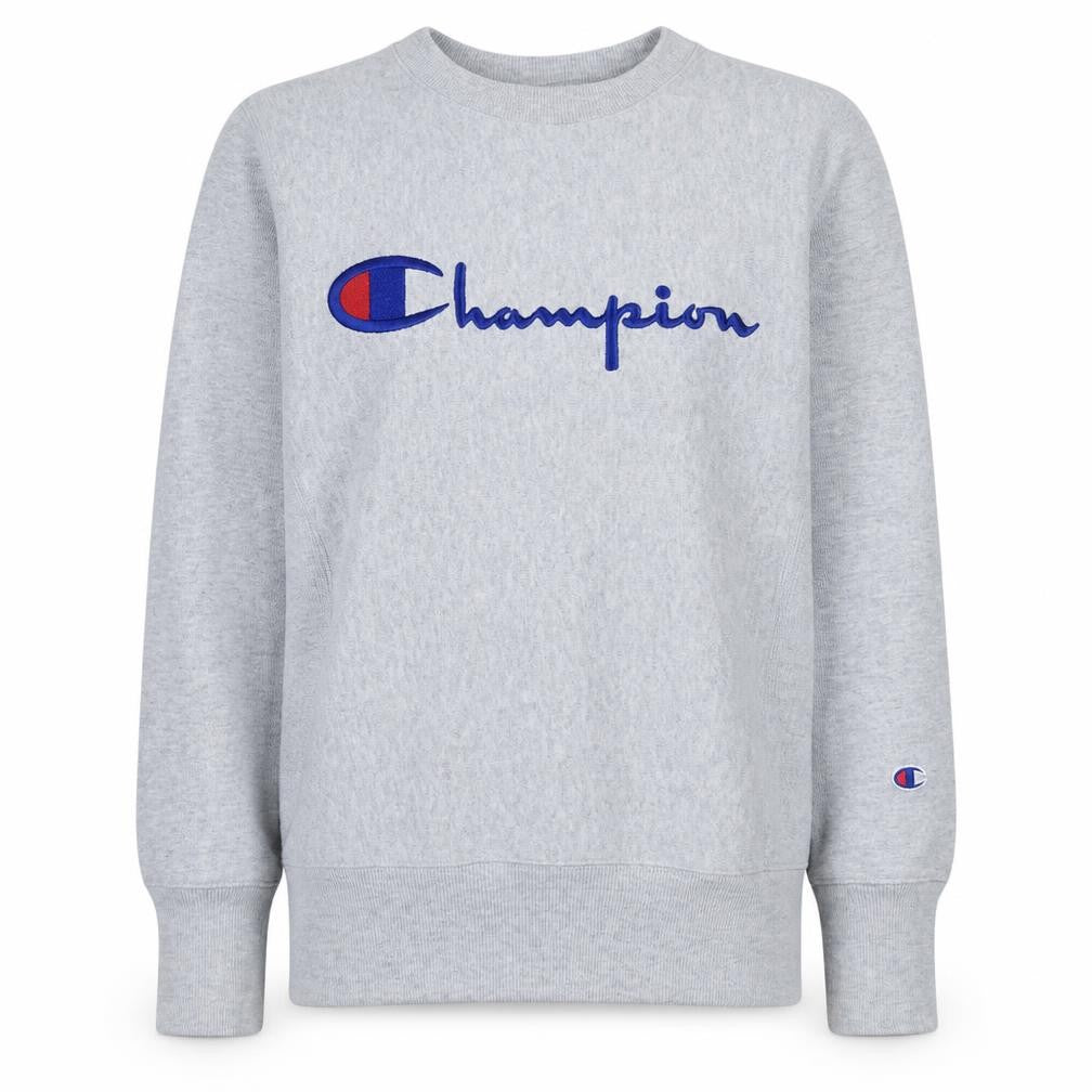 Champion Men's Grey Small Pullover Reverse Weave Sweatshirt