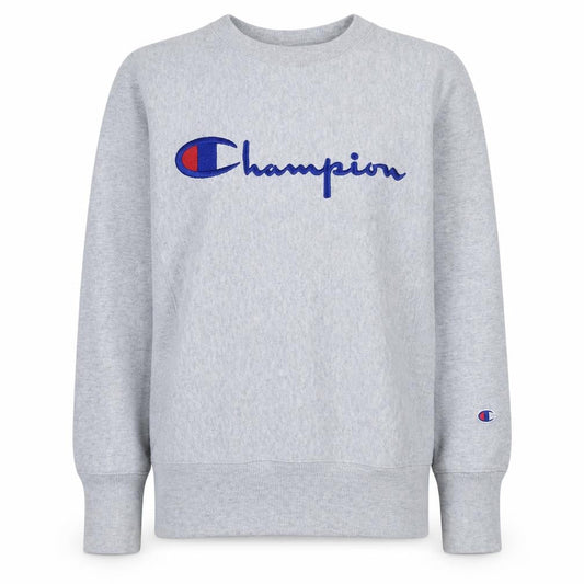 Champion Men's Grey Small Pullover Reverse Weave Sweatshirt
