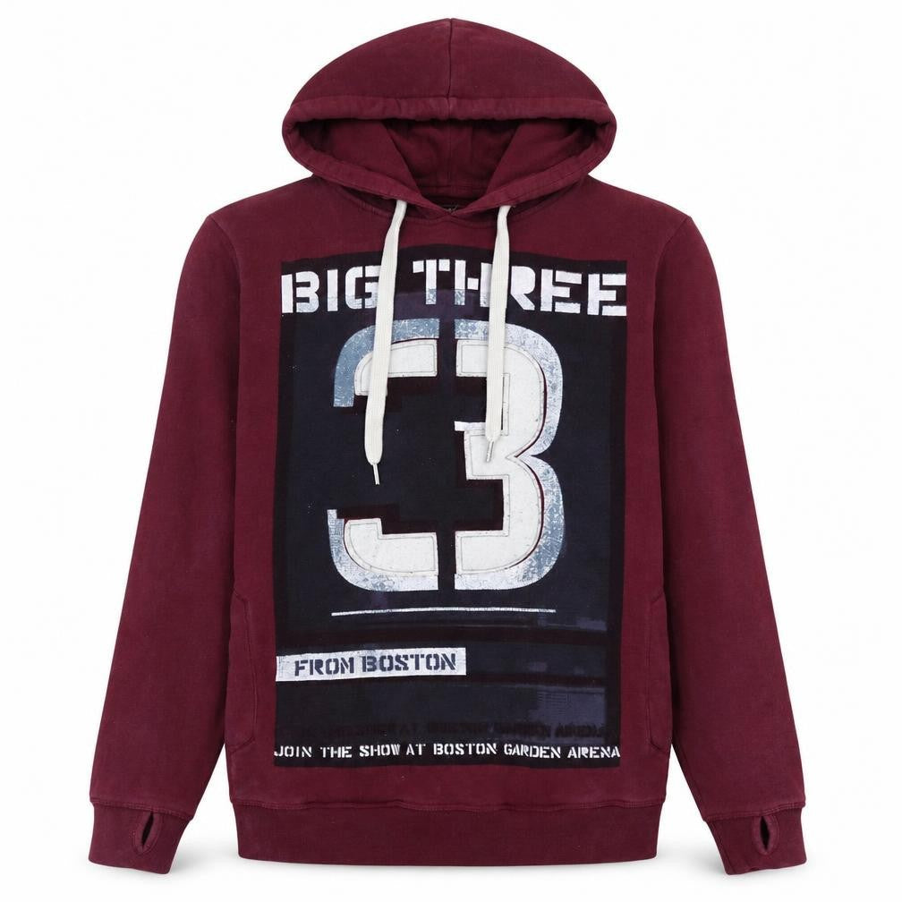 House 1989 Men's Red Pullover Hoodie L Graphic Sports Style