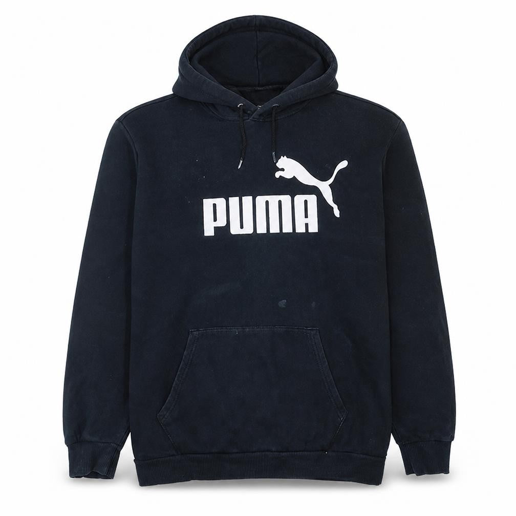 Puma Men's Black XL Pullover Hoodie with Logo Front