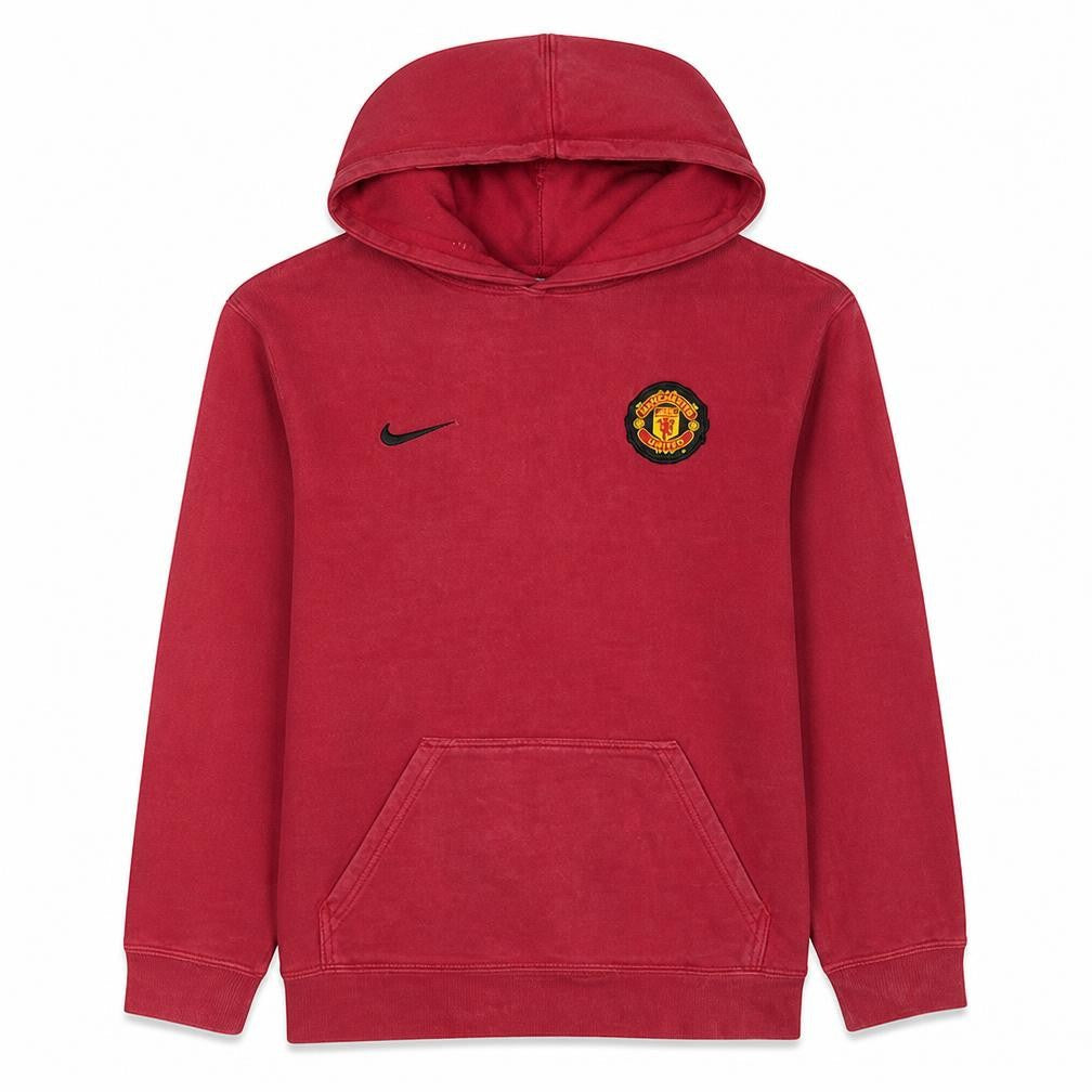 Nike Boys Red Manchester United Pullover Hoodie XL 15-16 Years