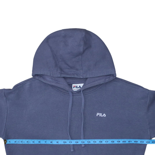 FILA Men's Blue Pullover Hoodie XL Regular Fit Fleece Sweatshirt