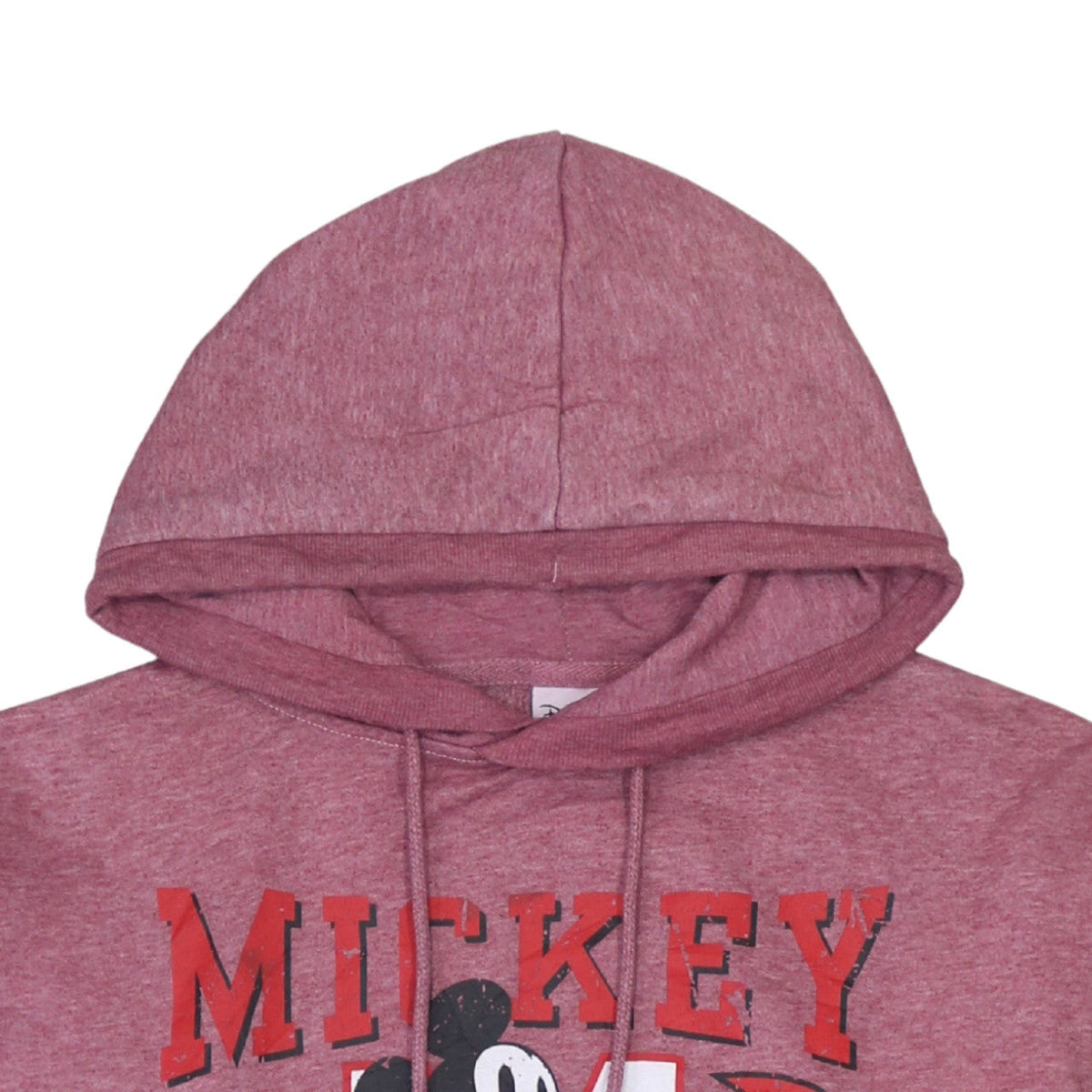 Disney Womens Pink Mickey Mouse Pullover Hoodie Size 10/12