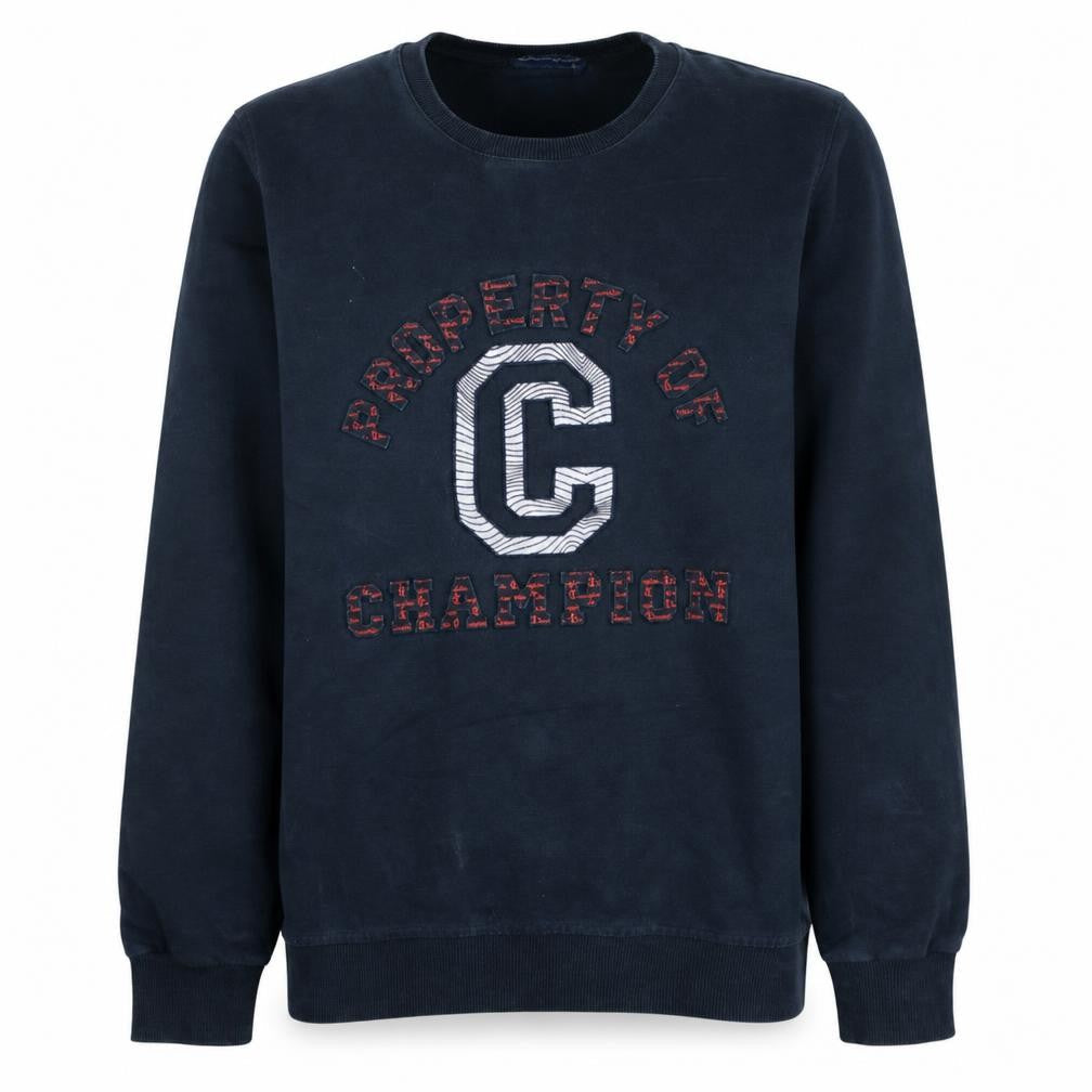 Champion Men’s Blue Crew Neck Pullover Sweatshirt L