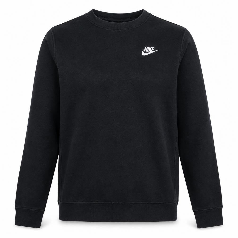 Nike Men's Black Crew Neck Logo Sweatshirt Size S