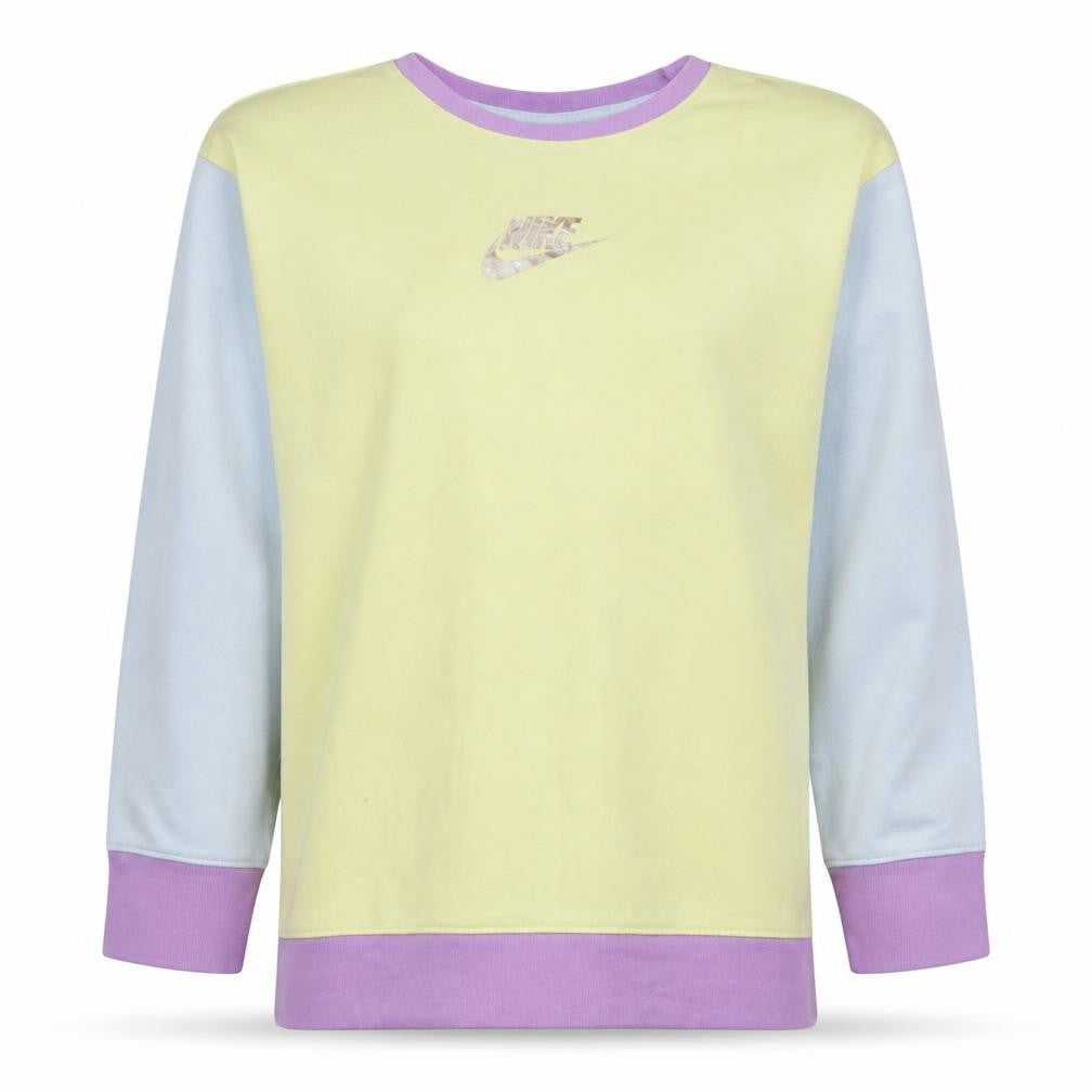 Nike Girls Multicoloured Logo Pullover Sweatshirt Size 146 Standard Fit