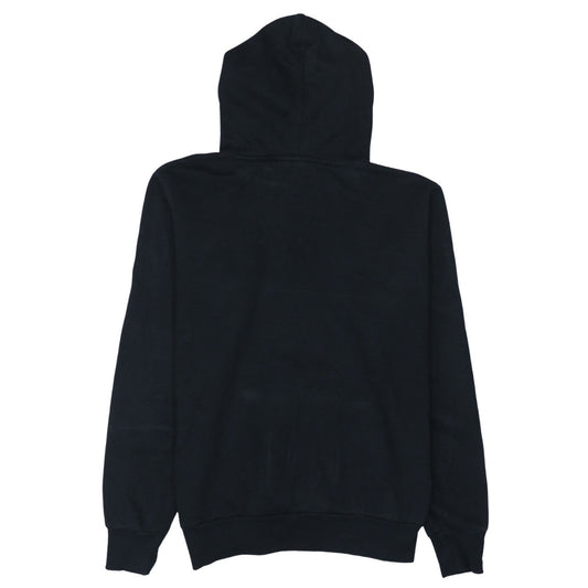 FILA Men's Black Pullover Hoodie Small Logo Fleece Sweatshirt