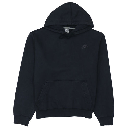 Nike Men's Black Pullover Hoodie Sweatshirt Size L Fleece Logo