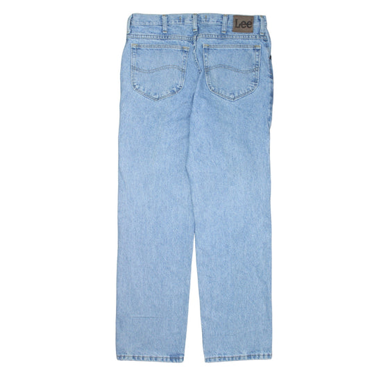 Lee Mens Blue Regular Fit Straight Leg Denim Jeans 34x30