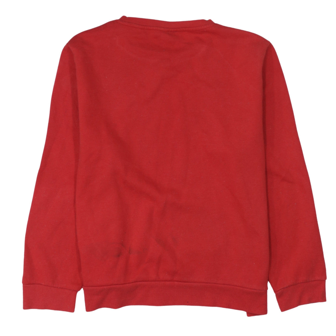 Disney Women Red Mickey Mouse Pullover Sweatshirt L