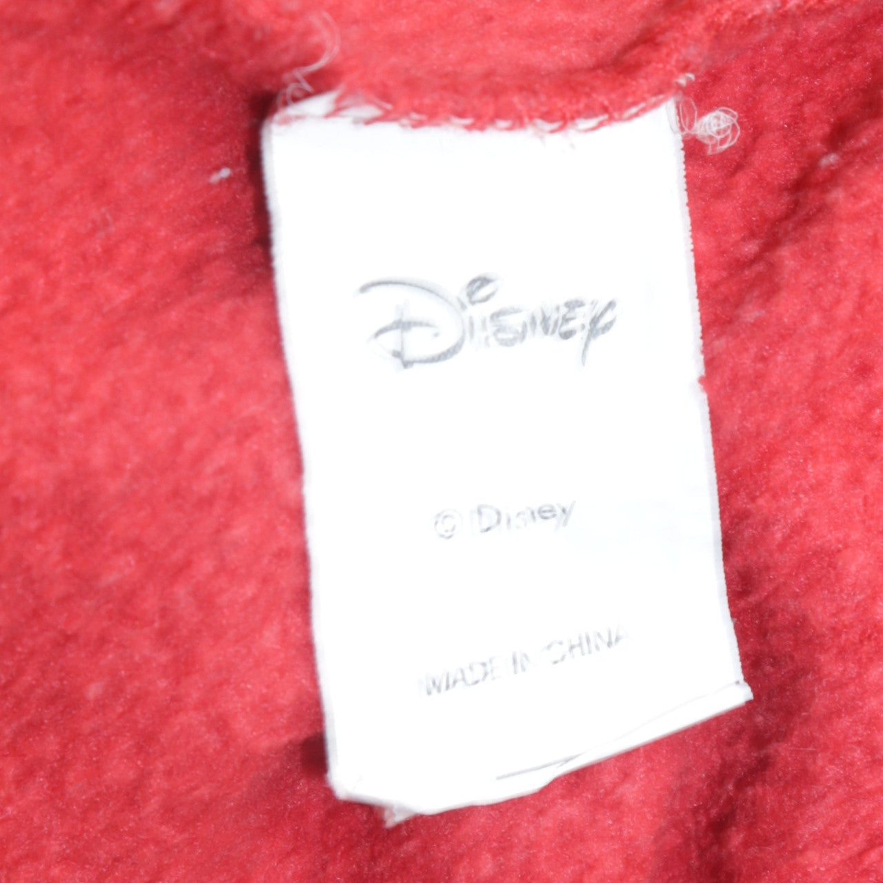 Disney Women Red Mickey Mouse Pullover Sweatshirt L