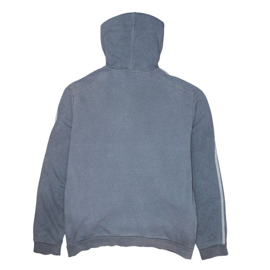Adidas Men's Grey Pullover Hoodie Size M Sportswear