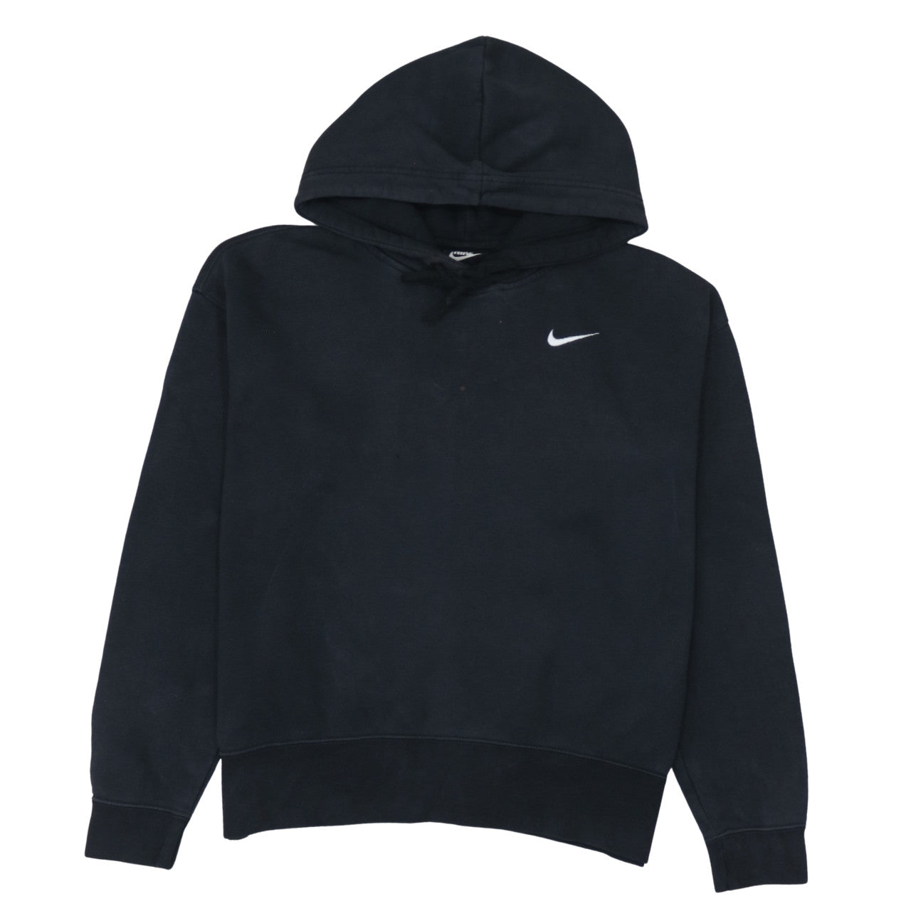 Nike Men's Black Pullover Hoodie Small Logo Fleece Sweatshirt