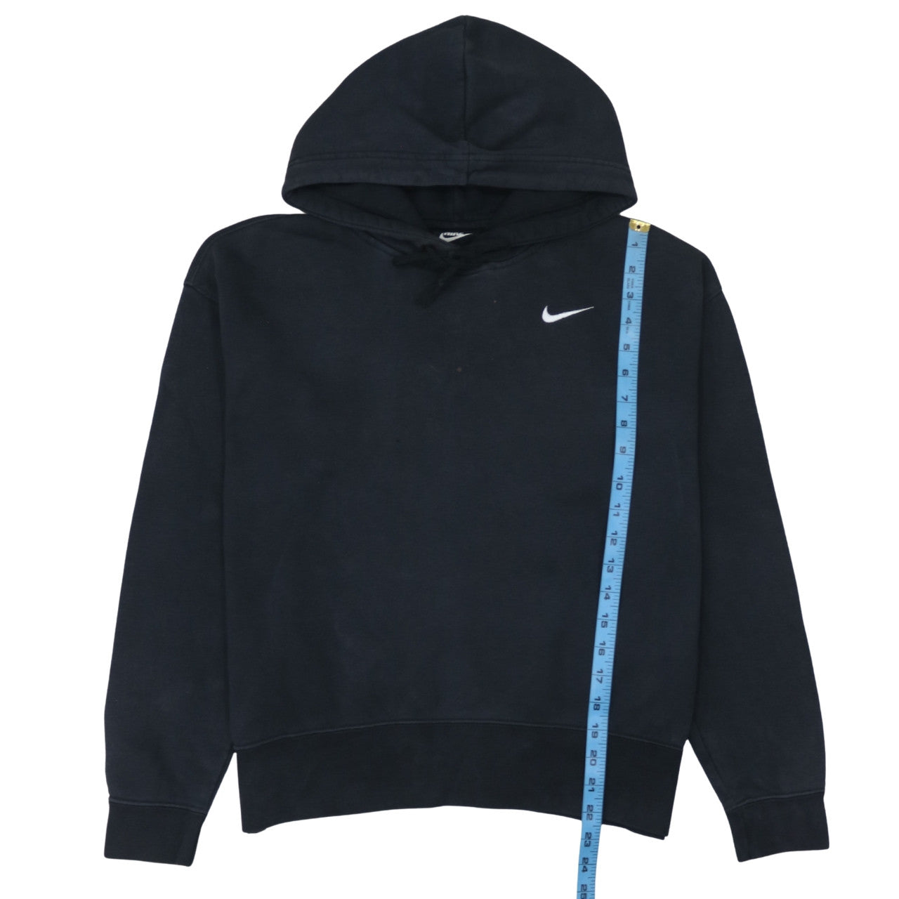 Nike Men's Black Pullover Hoodie Small Logo Fleece Sweatshirt
