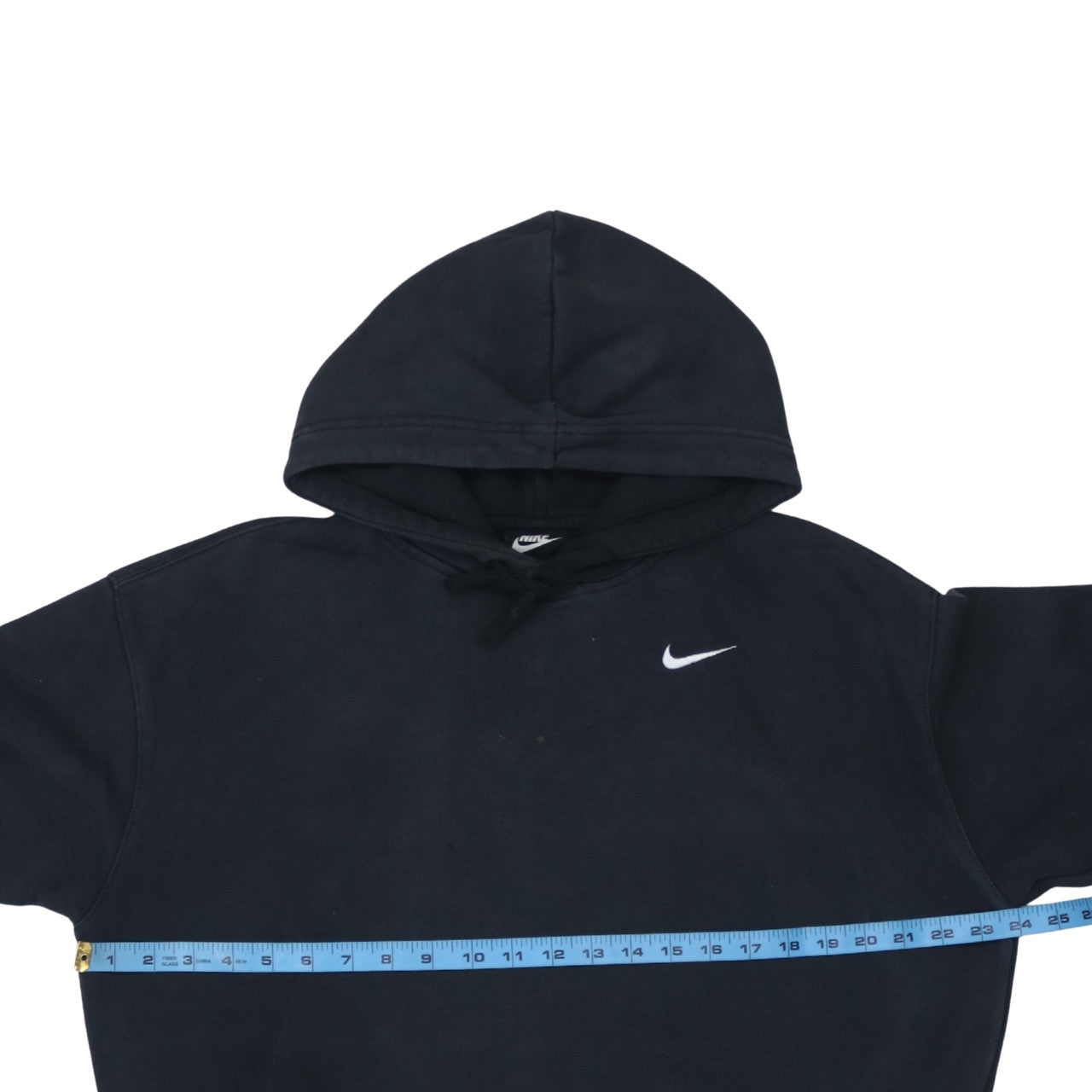Nike Men's Black Pullover Hoodie Small Logo Fleece Sweatshirt