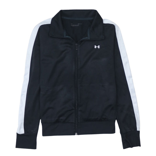 Under Armour Boys Black Full Zip Sports Sweatshirt Size S