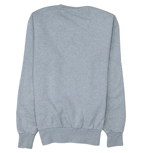 Ellesse Men's Grey Small Crew Neck Logo Sweatshirt Pullover
