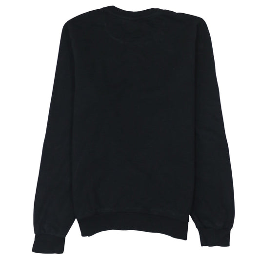Ellesse Boys Black Pullover Sweatshirt 13-14 Years Cotton Blend Crew Neck