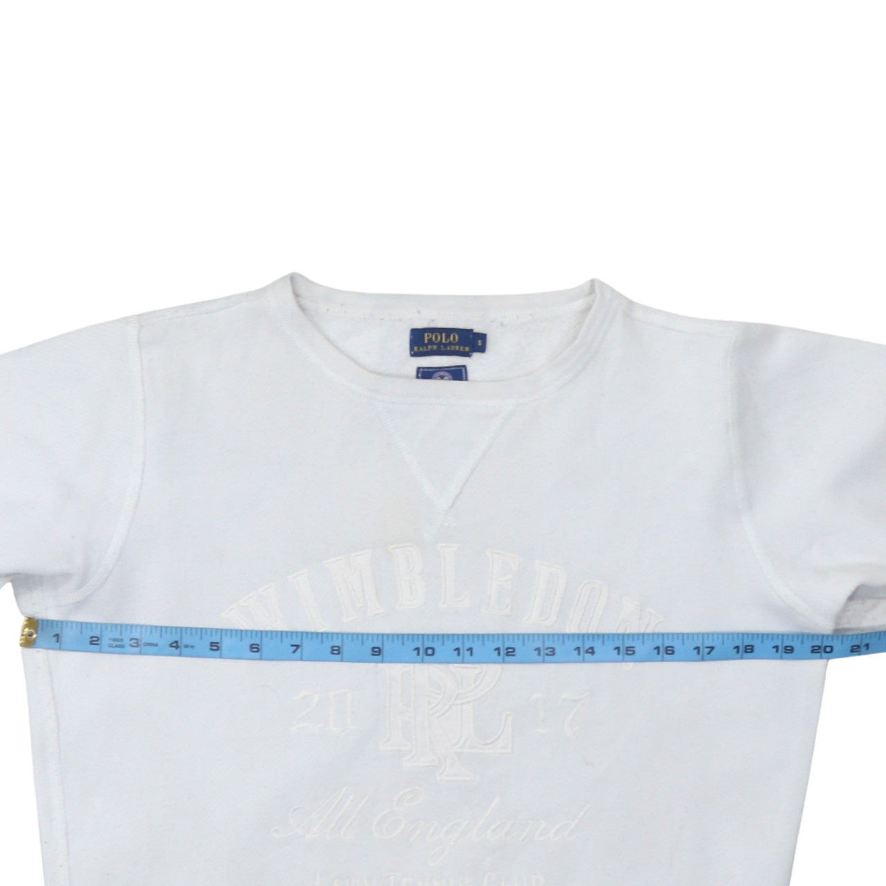 Polo Ralph Lauren Women’s White Wimbledon Sweatshirt Small Crew Neck