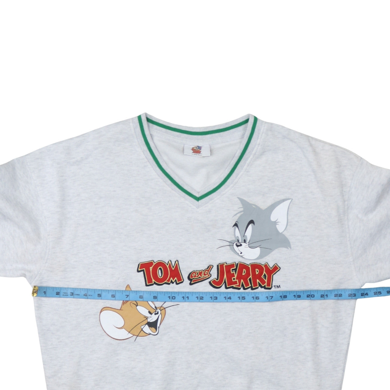 Primark Teens Grey Tom and Jerry V-Neck Pullover Sweatshirt XS