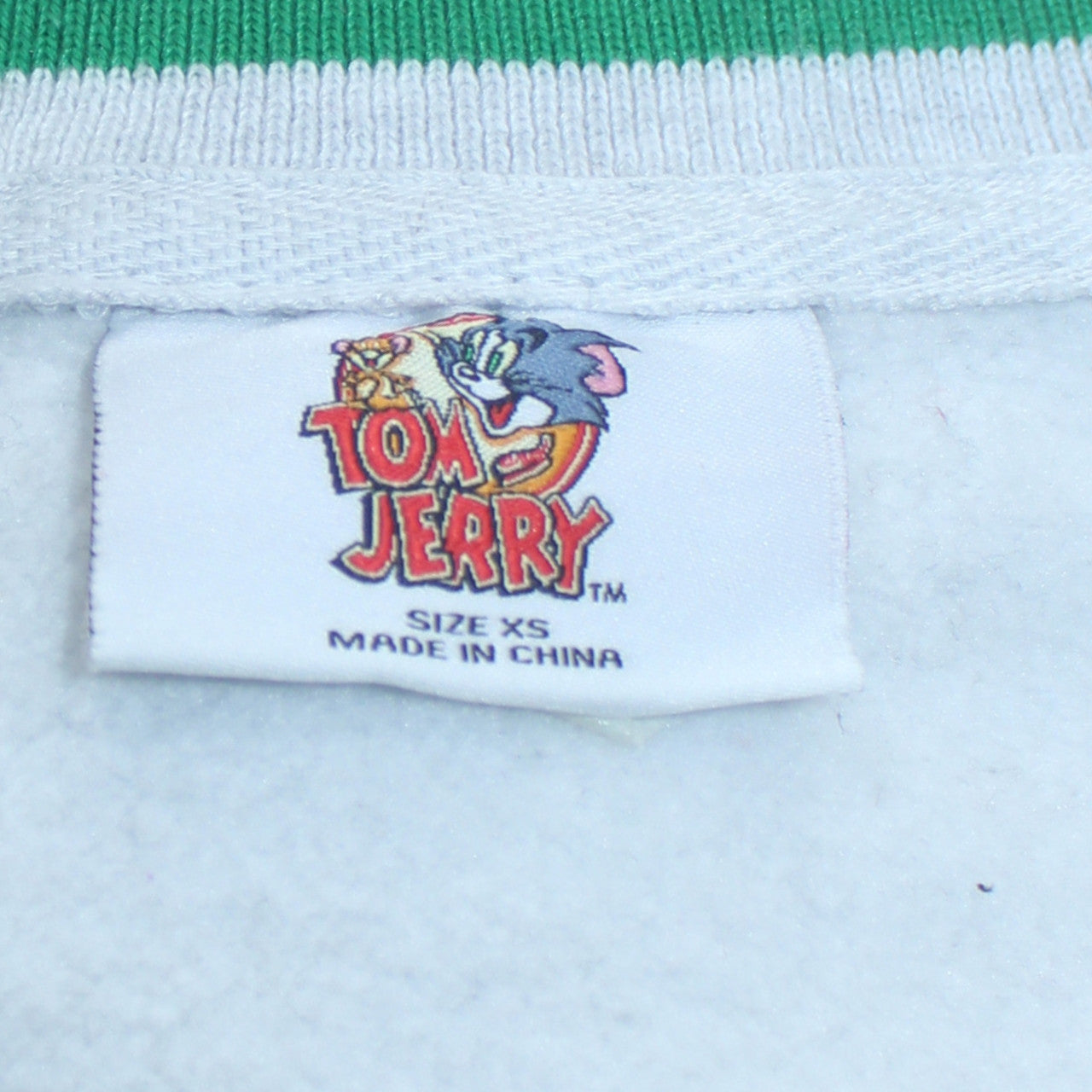 Primark Teens Grey Tom and Jerry V-Neck Pullover Sweatshirt XS