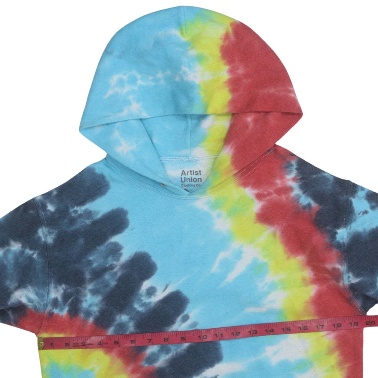 Artist Union Unisex Multicoloured Tie Dye Pullover Hoodie S